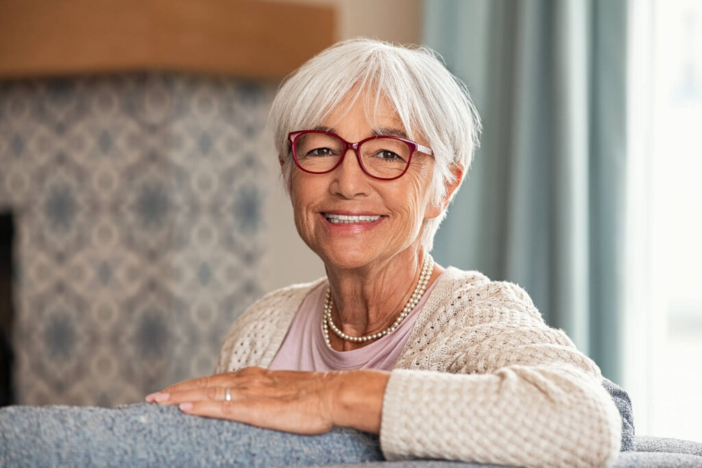 Senior Woman at Memory Care Facility